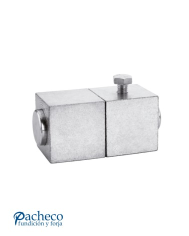 Bisagra con ángulo superior para puerta elevable